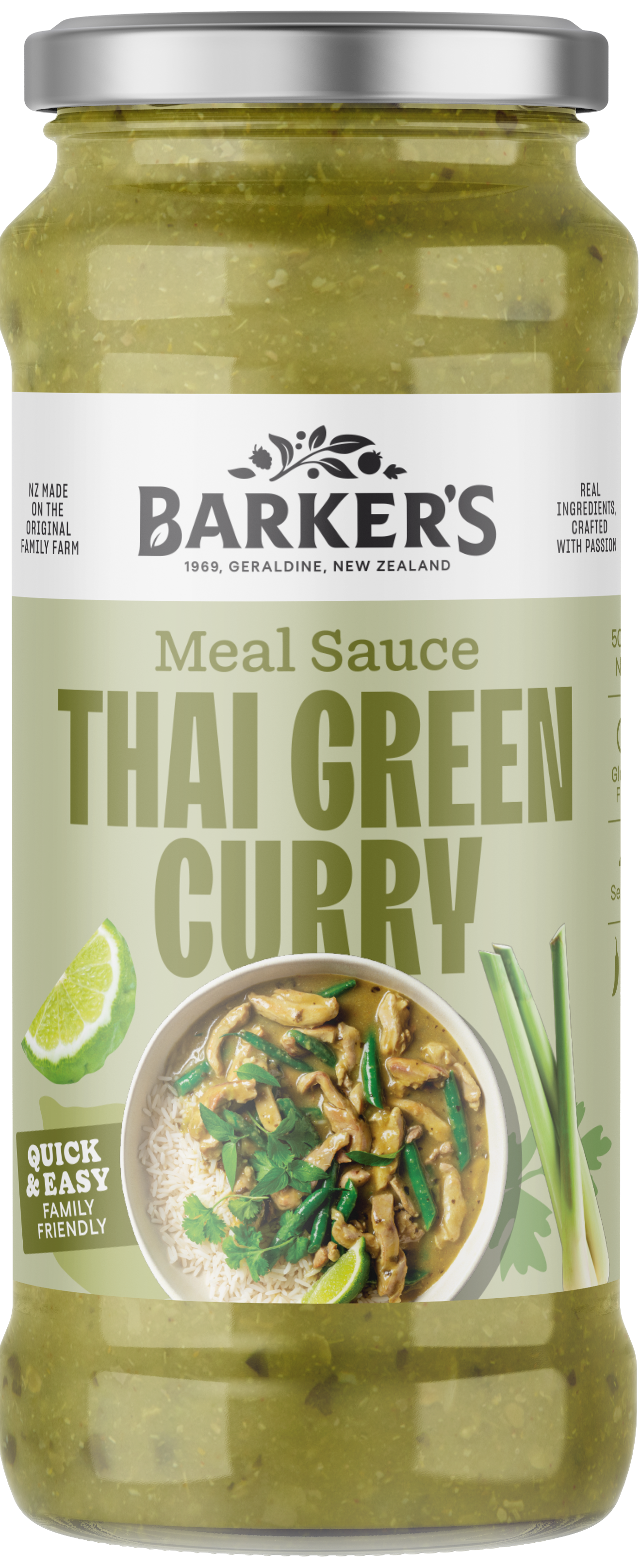 Thai Green Curry Meal Sauce 500g – Barkers Australia
