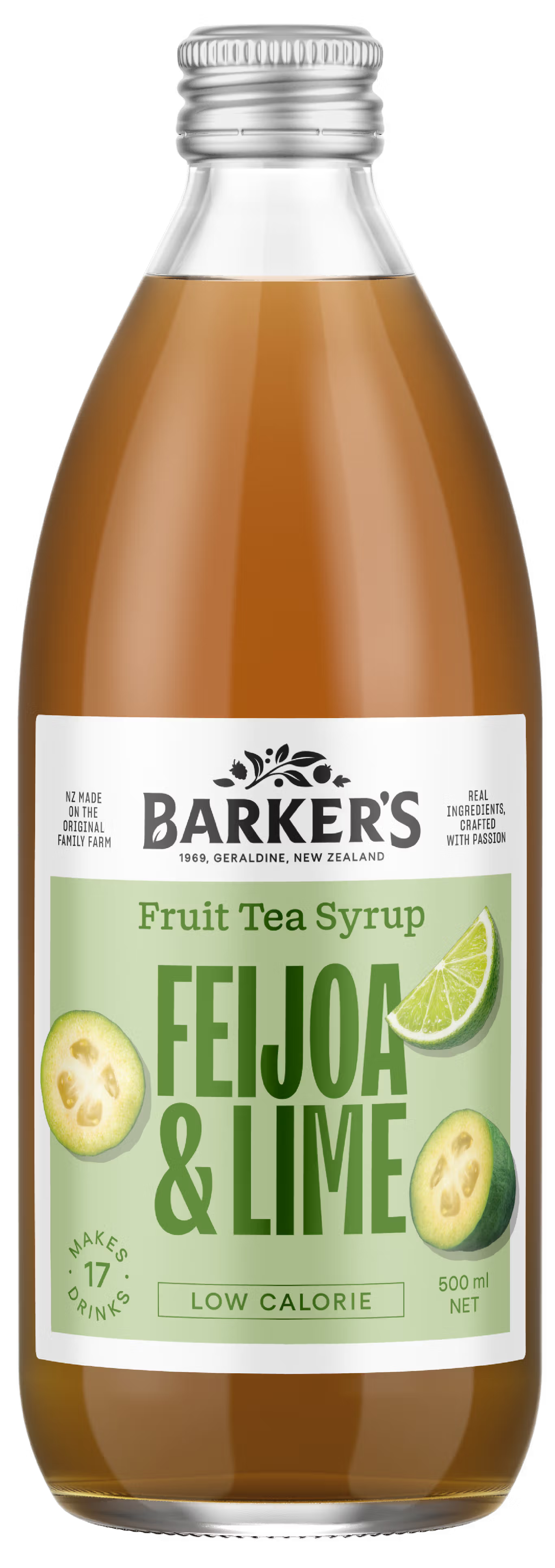 Feijoa & Lime Fruit Tea Syrup 500ml – Barkers Australia