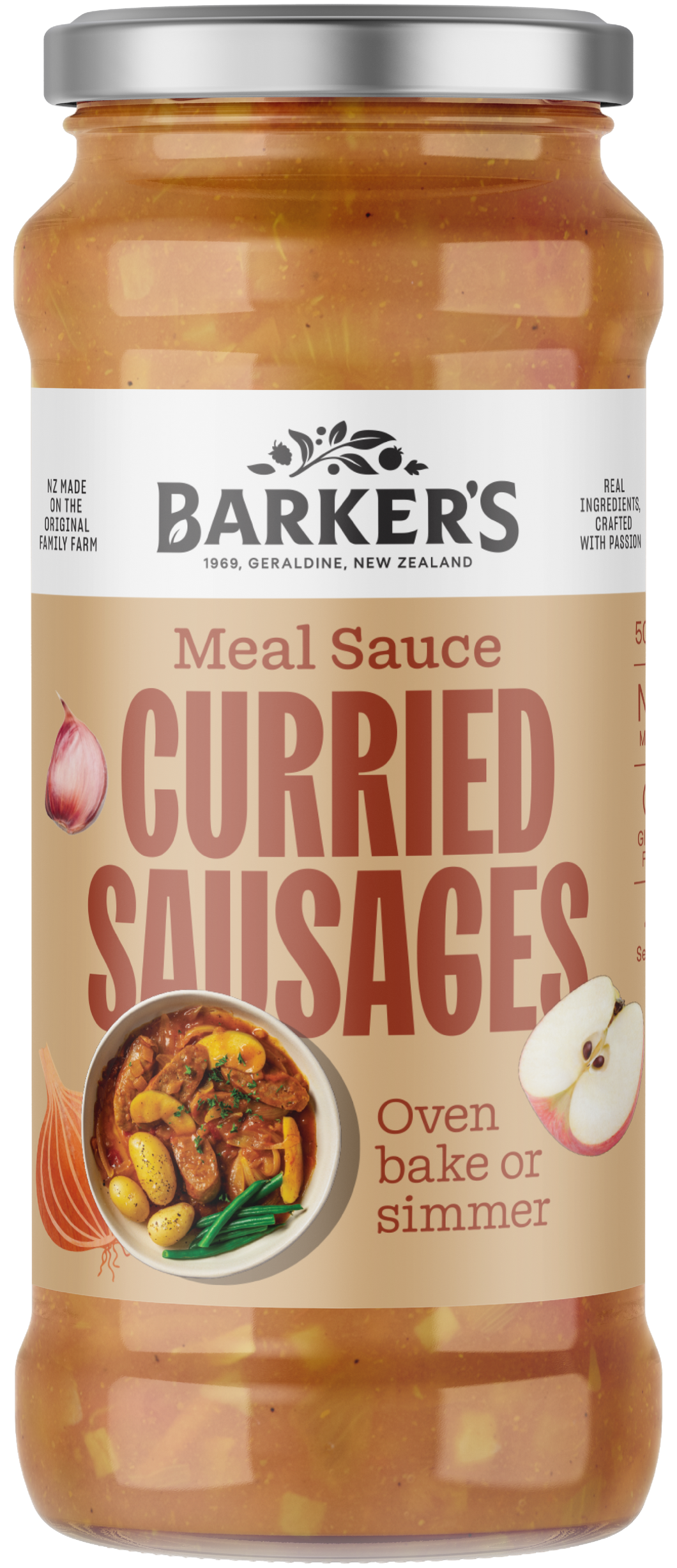 Curried Sausages Meal Sauce